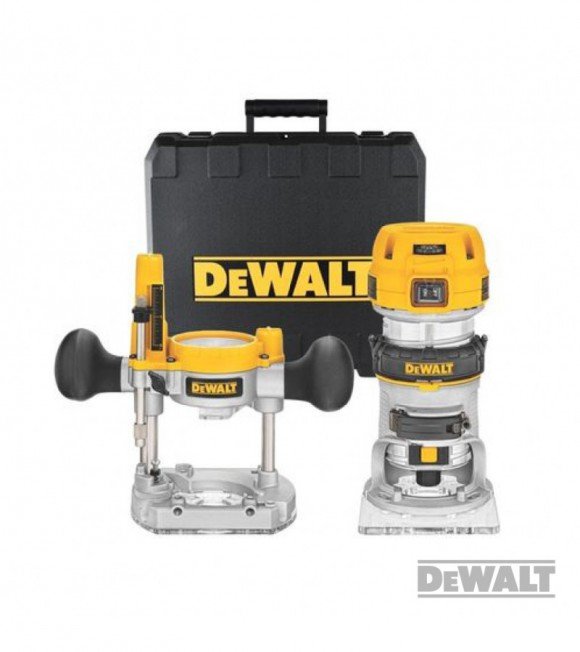 FRESADORA DeWALT 900W VV 27000rpm Bas.Aju.LED