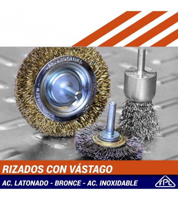 CEPILLO CIRCULAR FPL RIZADO 50mm Vas.1/4 INOX