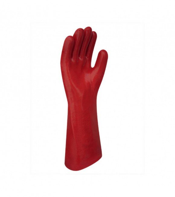 GUANTE PVC ROJO  40 cm