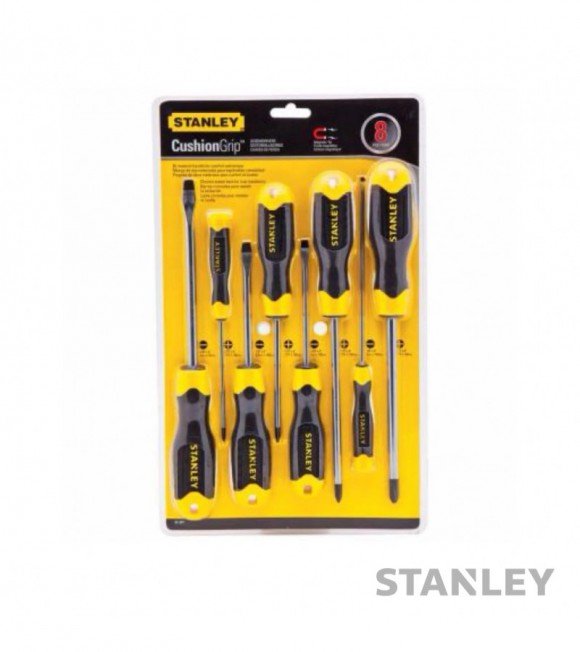 DESTORNILLADORES STANLEY JGO. x 8 Pzs.